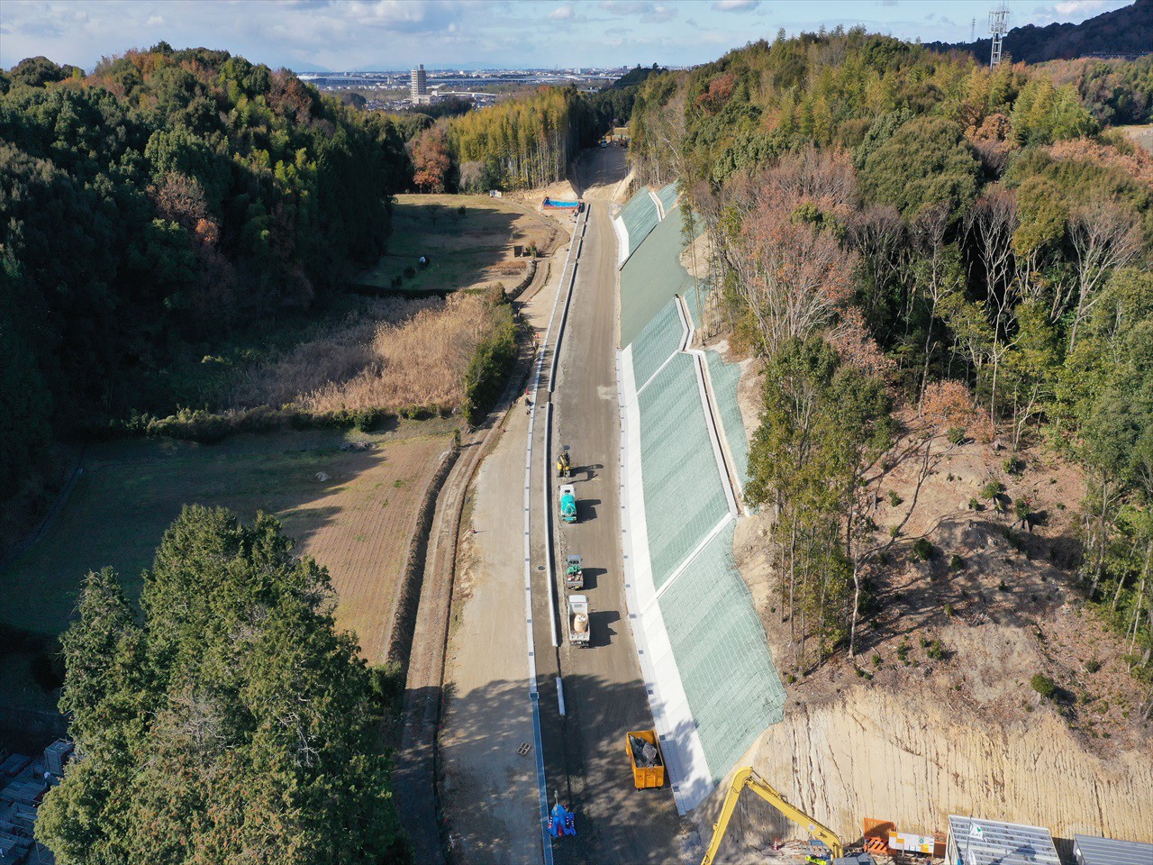 市道岡崎阿知和スマートインター線　道路築造工事その１
